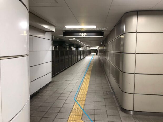 Osaka Metro 森ノ宮駅 3-A出口へ続く通路