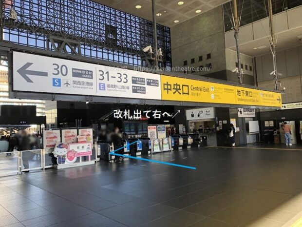 JR京都駅　中央口　改札